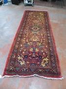 Persian Rug, K4ZGH6K3, Hallway Runner, Red, Blue, Beige Persian Pure Wool Pile, 3140mm L x 1180mm W - 2
