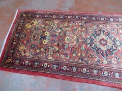 Persian Rug, K4ZGH6K3, Hallway Runner, Red, Blue, Beige Persian Pure Wool Pile, 3140mm L x 1180mm W - 4