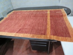 Persian Rug, KVFUEZIU, Red & Orange Afghanistan Pure Wool Pile GABBEH, 1420mm L x 920mm W - 2