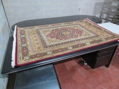 Persian Rug, K33AM72B, Red, Gold, Yellow, Floral Pakistan Pure Wool Pile SOOTRI Fine, 2170mm L x 1370mm W - 3