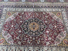 Persian Rug, K33AM72B, Red, Gold, Yellow, Floral Pakistan Pure Wool Pile SOOTRI Fine, 2170mm L x 1370mm W - 4