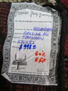 Persian Rug, K9M8P3VF, Black, Red & Cream Afghanistan Pure Wool Pile TURKOMAN, 2760mm L x 870mm W - 6