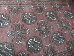 Persian Rug, K5SILNAD Red. Black & White Pakistan Wool Pile, 1040mm L x 680mm W (Fading) - 3