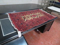Persian Rug, KBH159FO, Red, Black, Cream Afghanistan Pure Wool Pile KUNDUZ, 1470mm L x 970mm W - 3