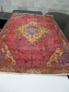 Persian Rug, KSSXG20N, Red, Orange & Blue Persian Wool Pile Sad Oriental Carpets, 1920mm L x 1280mm W - 2