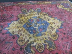 Persian Rug, KSSXG20N, Red, Orange & Blue Persian Wool Pile Sad Oriental Carpets, 1920mm L x 1280mm W - 4