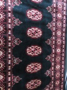 Persian Rug, K71KZZAS, Black, Red & Cream Pakistan Pure Wool Pile BORHARA, 1430mm L x 780mm W - 3