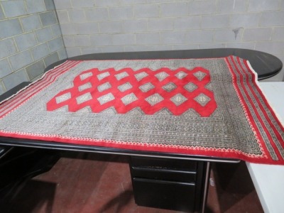 Persian Rug, K2ES8NP8, Red & Beige Kishmir Pure Wool Pile Kishmiri, 2350mm L x 1720mm W