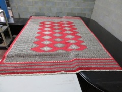 Persian Rug, K2ES8NP8, Red & Beige Kishmir Pure Wool Pile Kishmiri, 2350mm L x 1720mm W - 2