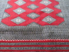Persian Rug, K2ES8NP8, Red & Beige Kishmir Pure Wool Pile Kishmiri, 2350mm L x 1720mm W - 3