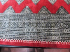 Persian Rug, K2ES8NP8, Red & Beige Kishmir Pure Wool Pile Kishmiri, 2350mm L x 1720mm W - 4