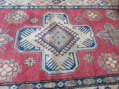 Persian Rug, KDUK78U2, Red, Blue, Cream & Green Afghanistan Pure Wool Pile KAZAK, 2160mm L x 1310mm W - 4