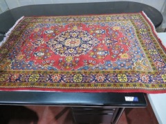 Persian Rug, KUMHAKFR, Red, Blue, Beige, Yellow & Black Afghanistan Pure Wool Pile SIRIAN, 2050mm L x 1490mm W - 2