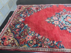 Persian Rug, KUJMB9C8, Hallway Runner, Red, Black, Green & Beige Persian Pure Wool, 2990mm L x 1180mm W - 4