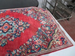 Persian Rug, KUJMB9C8, Hallway Runner, Red, Black, Green & Beige Persian Pure Wool, 2990mm L x 1180mm W - 6