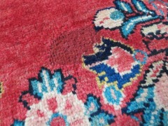 Persian Rug, KUJMB9C8, Hallway Runner, Red, Black, Green & Beige Persian Pure Wool, 2990mm L x 1180mm W - 7