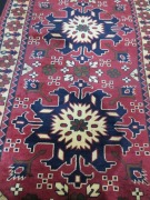 Persian Rug, K5ZERFN9, Reds, Black & Beige Afghanistan Pure Wool KANGHAI, 1290mm L x 860mm W - 3