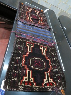 Persian Rug, K5ABZG06, Red, Brown & Beige Afghanistan Pure Wool Pile 65 x 62, 1600mm L x 620mm W