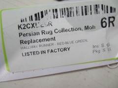 Persian Rug, K2CXUE6R, Hallway Runner, Red, Blue & Green Pakistan Pure Wool Pile, 2130mm L x 820mm W - 5
