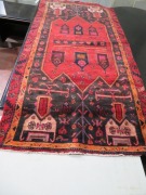 Persian Rug, K3UAHHCE, Red, Black & Orange Persian Wool Pile Sad Oriental Carpets, 2530mm L x 1200mm W - 2