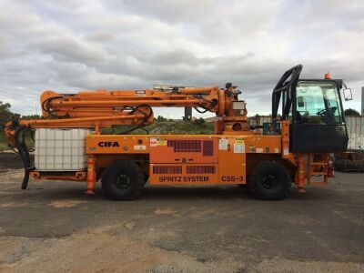 2013 CIFA Spritz System CCS-3 Truck-Mounted Sprayed Concrete Boom Pump, Only 133 Hours