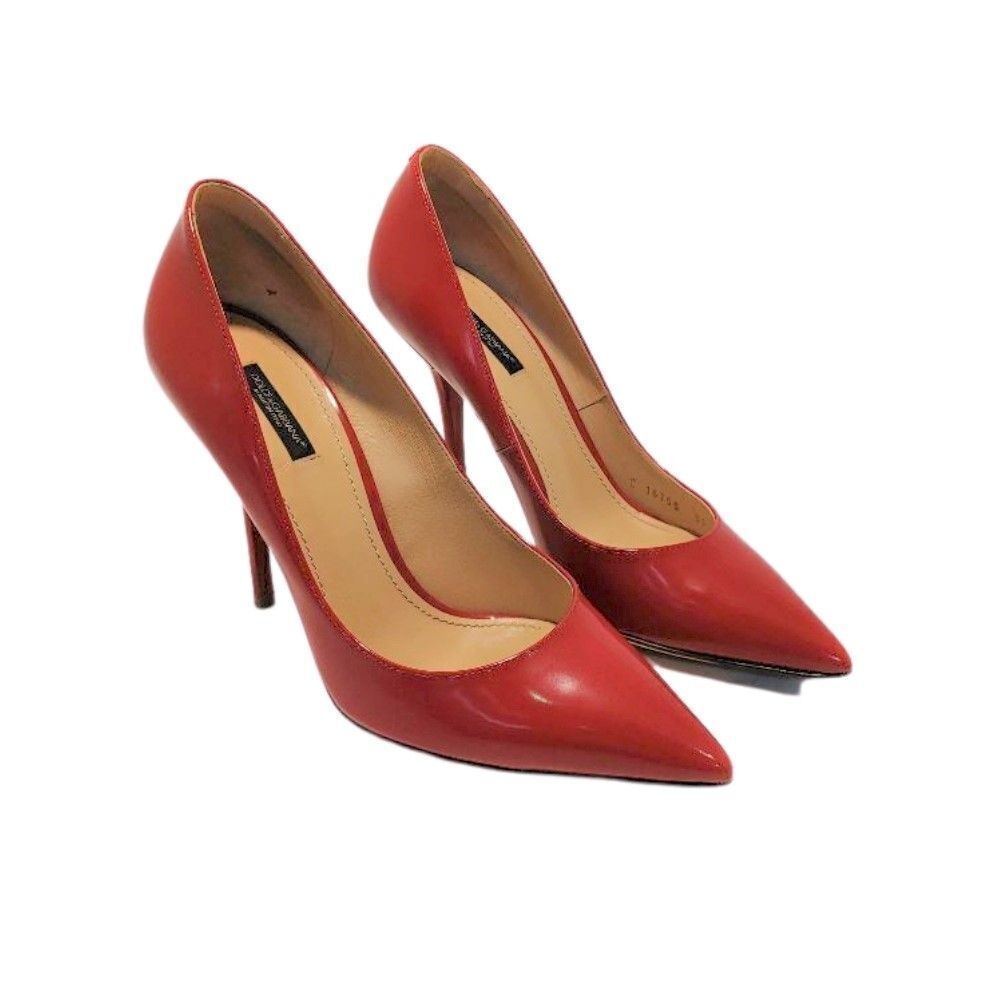 DOLCE & GABBANA Vero Cuoio Red Stilletto Heels - Size: 39 | Hilco ...