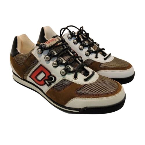 Dsquared2 Tessuto Tecnico Bianco-Militare Sneakers - Size: 40
