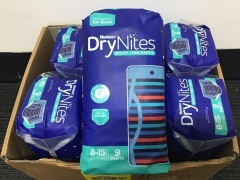 Carton of Huggies Dry Nites - 2