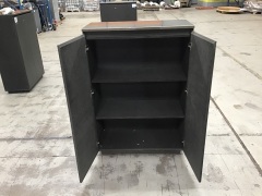 Office cabinet with metal plate on top of cabinet - 5