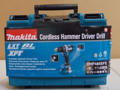 Makita, DRILL HAMMER 13MM 18V 2 x 3.0ah batteries, Model: DHP484SFE - 2