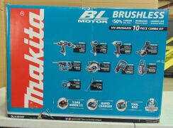 Makita, COMBO KIT 18V 10PC 2X5.0AH B, Model: DLX1010T - 2